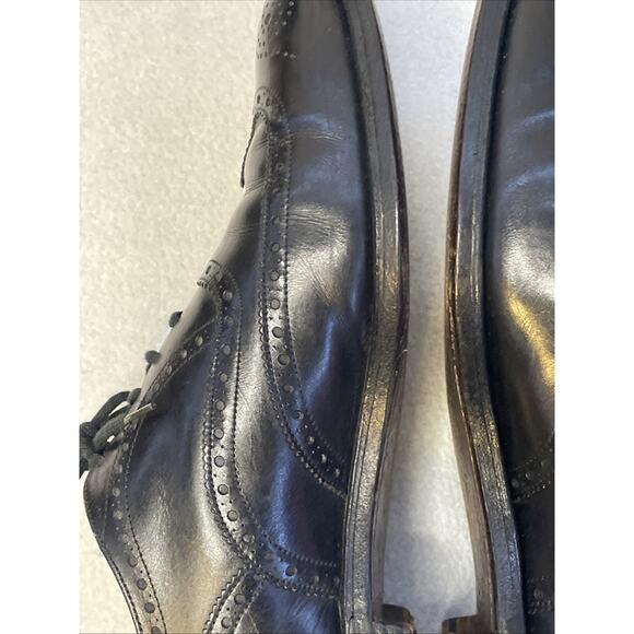 VTG Brooks Brothers Brooks English Devon Black Leather Wingtip Brogue Oxford main image 7